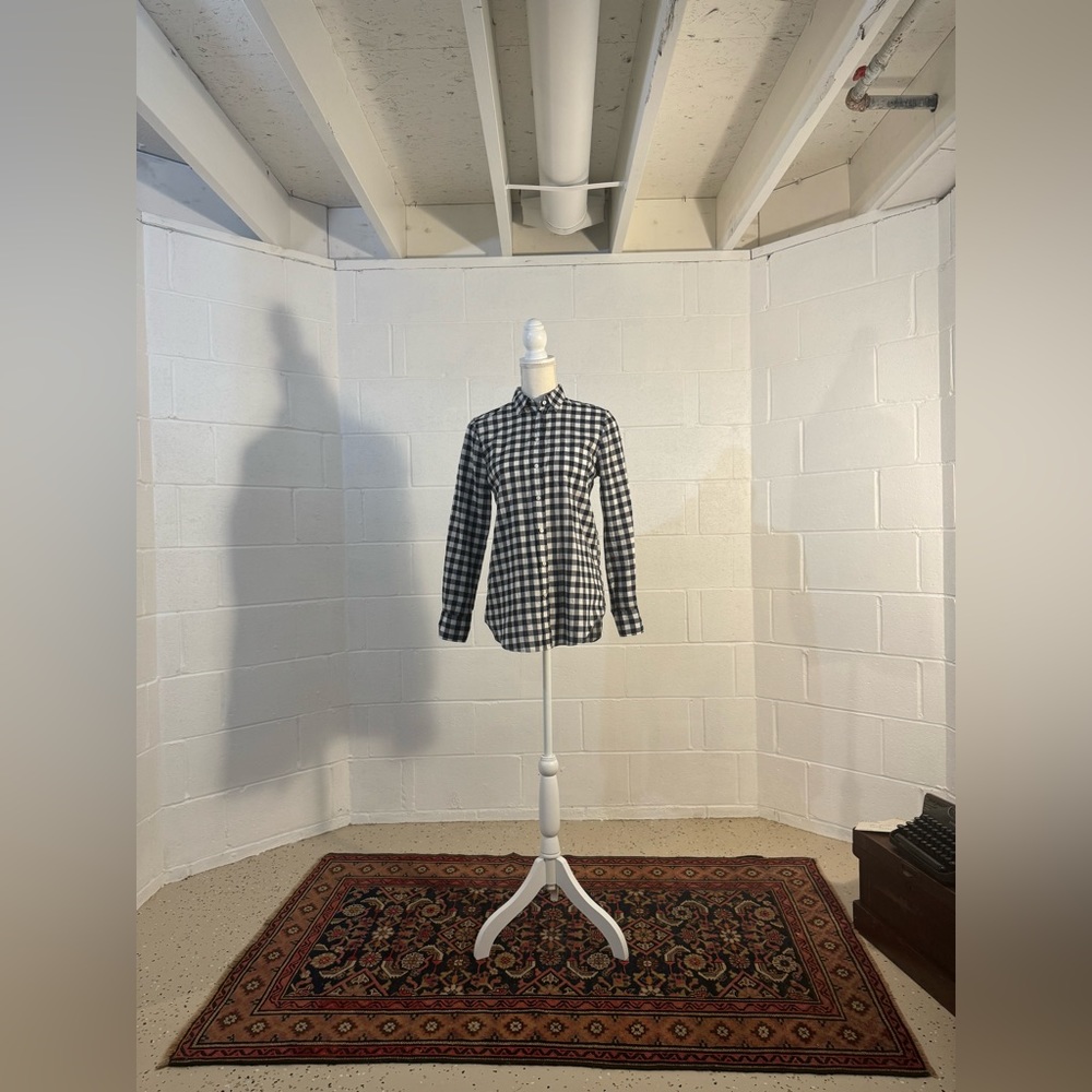XS J. Crew Mercantile Gingham Button Down